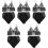 5Sets Elegantes Damen -Lingerie Set Polyester 5