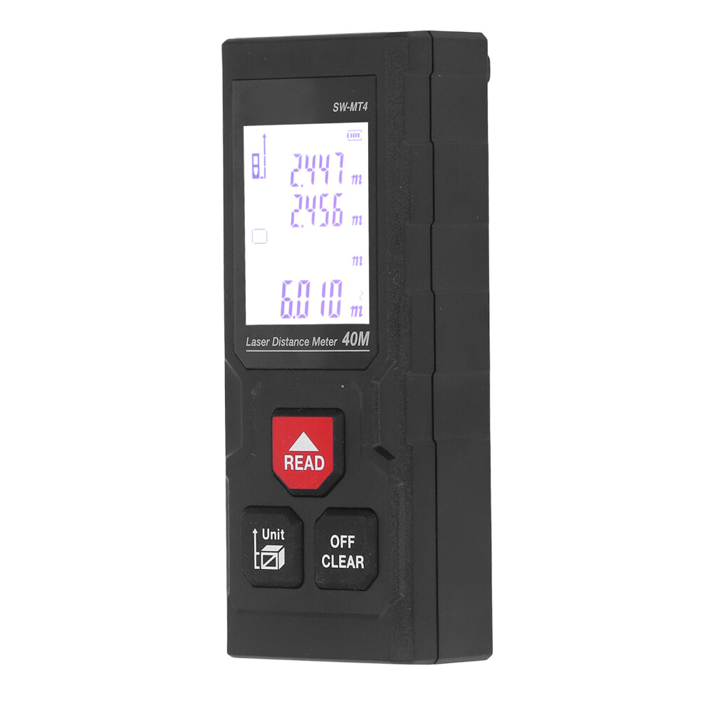 Laser Distance Meter 40M Range, 2Mm Accuracy, Handheld Portable 7901372792551
