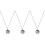 3Stk Diffuser Halskette Silber Kupfer Aromatherapie Schmuck 4
