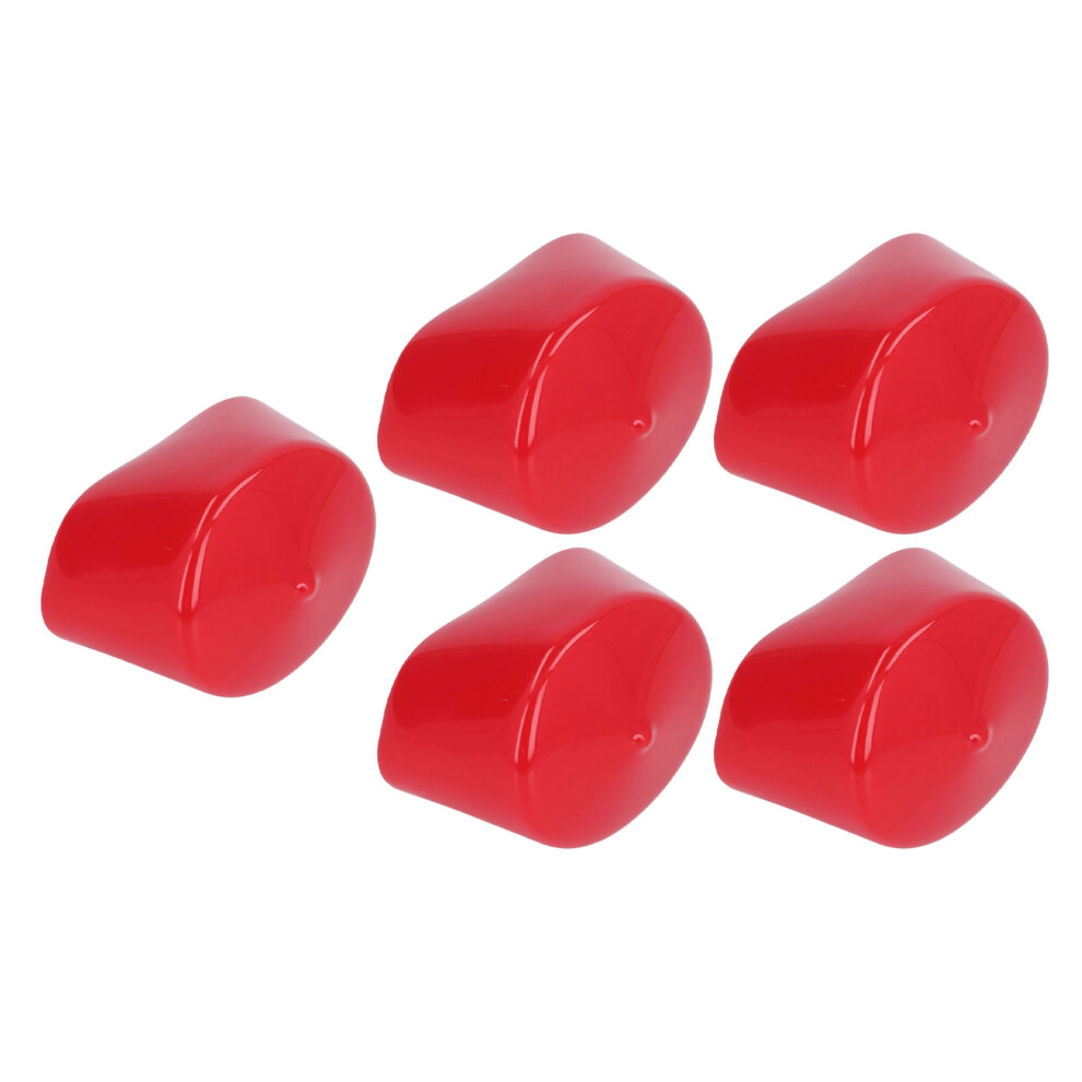 5 Pcs Red Pvc Screw End Cap 60Mm Flame Retardant Corrosion Resistant 9371372792574