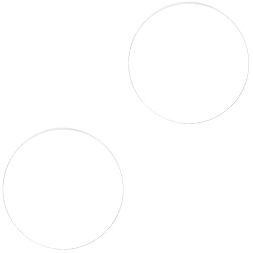 2Stk Runde Acrylplatten Transparent Für Hobby 2