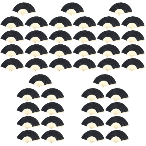 45Pièces Éventails À Main Pliables Pour Peinture Décoration 2