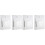 4Pièces Palettes Acryliques Blanches À Main Ergonomiques 2