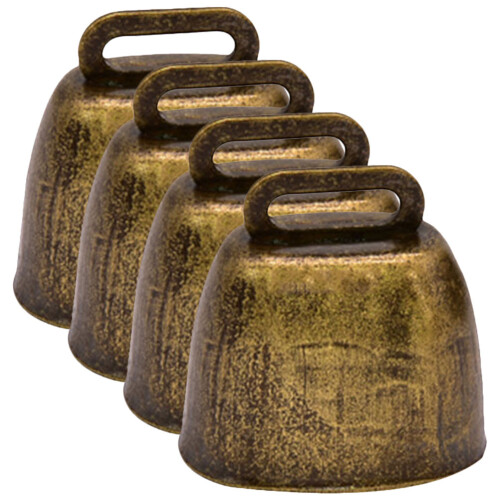 16Pièces Cloches De Vache Dorées En Fer Pour Événements