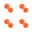 8Pièces Base Orange En Silicone Pour Diapason 9