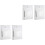 4Pièces Palettes Acryliques Blanches À Main Ergonomiques 3