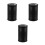 3Pièces Mini Cendrier Antivents Noir Durable Pour Usage Domestique 10