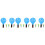 3Sets Kinder Badminton Set Holz Indoor Mit Shuttlecock Bunt 7