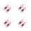 8Pièces ABS Mini Rose - Silencieuse Portable 8