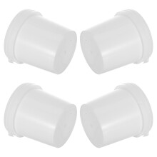 24Pièces Seaux Polyvalents Blancs Plastique Couvercle Étanche