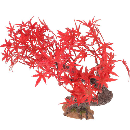 2Stk Rote Künstliche Dekobaum Baum Modell Für