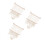 3Pièces Rangement Mural Macramé Double Pour Jouets Beige 6