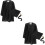 2Ensembles Ensemble Robe Et Bonnet De Graduation Enfants Noir 2024 8