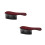 2Pièces Pour Table Billard Coin Rail Bois+pvc 3