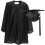 2Ensembles Ensemble Robe Et Bonnet De Graduation Enfants Noir 2024 3