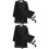 2Ensembles Ensemble Robe Et Bonnet De Graduation Enfants Noir 2024 7