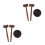 2Ensembles Maillets Tribunal Vintage Avec Support Stable 7