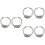 3Paires Boucles D'oreilles Argent Mode Élégante Cadeau Parfait 5