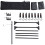 2Ensembles Crochet Aluminium Noir Rack Suspendu Mobile Pour Camping 1