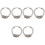 3Paires Boucles D'oreilles Argent Mode Élégante Cadeau Parfait 8