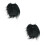 2Pièces Accessoires Barbe Moustache Noire Pour 8