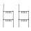 2Ensembles Crochet Aluminium Noir Rack Suspendu Mobile Pour Camping 2