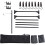 2Ensembles Crochet Aluminium Noir Rack Suspendu Mobile Pour Camping 9