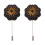 2Pièces Boutonnière En Pin Costume Accessoire Mode 4