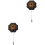 2Pièces Boutonnière En Pin Costume Accessoire Mode 5