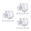18Pièces Pot Suspendu Transparent Accessoire Décor Aquarium 8