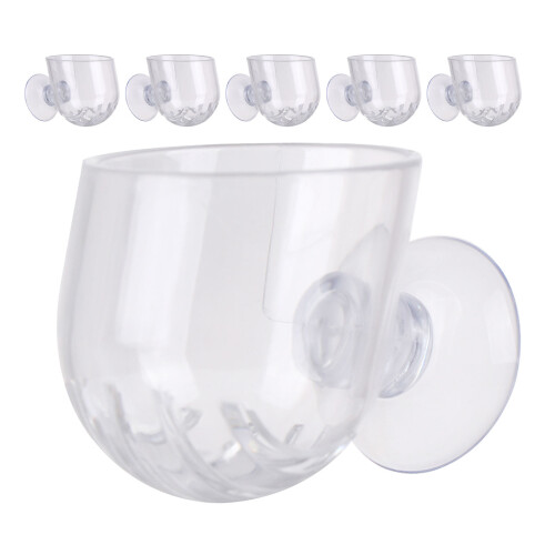 18Pièces Pot Suspendu Transparent Accessoire Décor Aquarium 1