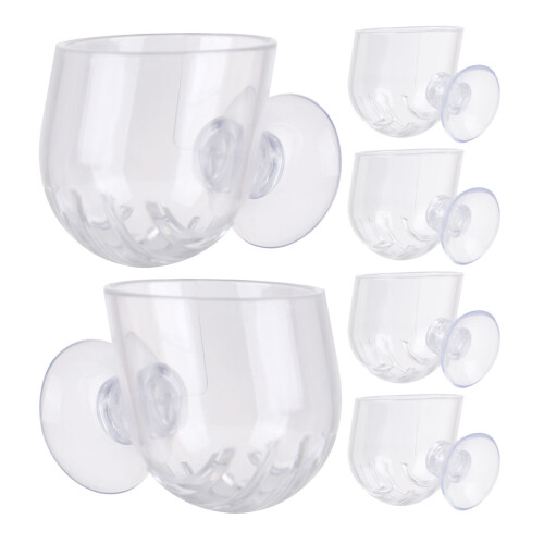 18Pièces Pot Suspendu Transparent Accessoire Décor Aquarium 2