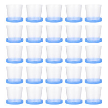 150Pièces Coupes Urine Plastique Couvercle Étiquette Mat