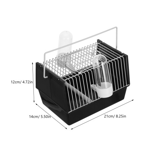 2Pièces Cage Portable En Pour Oiseaux Avec 1