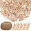 150Pièces Corde De Jute Beige Clips Bois DIY 2