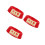 3Pièces Base Extincteur Rouge Lumin. Stockage Sécurisé 8