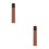 2Pcs Octagon Wood Handle Replacement for Japanese Sushi 6