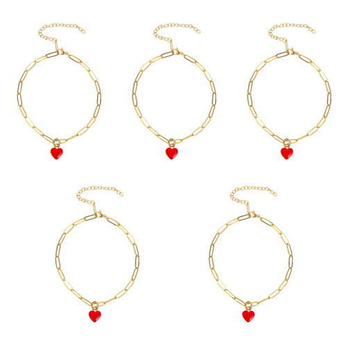 5Pièces Acier Femme Style Été Plage 2