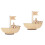 2Pièces Décor Bois Beige Baptême Bébé Garçon Cadeau Original 6