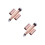 2Pièces Outils Retractables Pinceaux Doubles Or Rose Gold 9