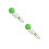 2Ensembles Outil De Découpe Circulaire Vert En ABS Pour Scrapbooking 6
