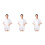 3Pièces Vêtements Traitement Blancs Usage Mixte 3