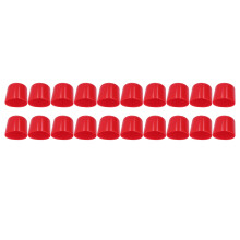 Roter PVC-Schutzhaube 20 mm, 20 Stück Korrosionsbeständig Elastisch Flammschutzmittel