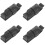 4Pièces -Harmonica PU Noir Protection Facile À Transporter 5
