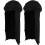 8Pièces Casquette Avec Protection Nuque En Coton Noir Extensible 2