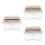 3Pièces Petit Kalimba Transparent 17 Clés En Design Cristal 4
