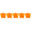 10Pièces Ensembles Silicone Orange Compact Antidérapants Pour Repas Bébé 10