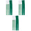6Pièces Collants Stretch Vert Saint Patrick Rayures Et Imprimés 3