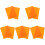 10Pièces Ensembles Silicone Orange Compact Antidérapants Pour Repas Bébé 4