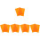 10Pièces Ensembles Silicone Orange Compact Antidérapants Pour Repas Bébé 6